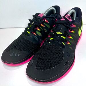 Used Nike Black and Pink Sneakers